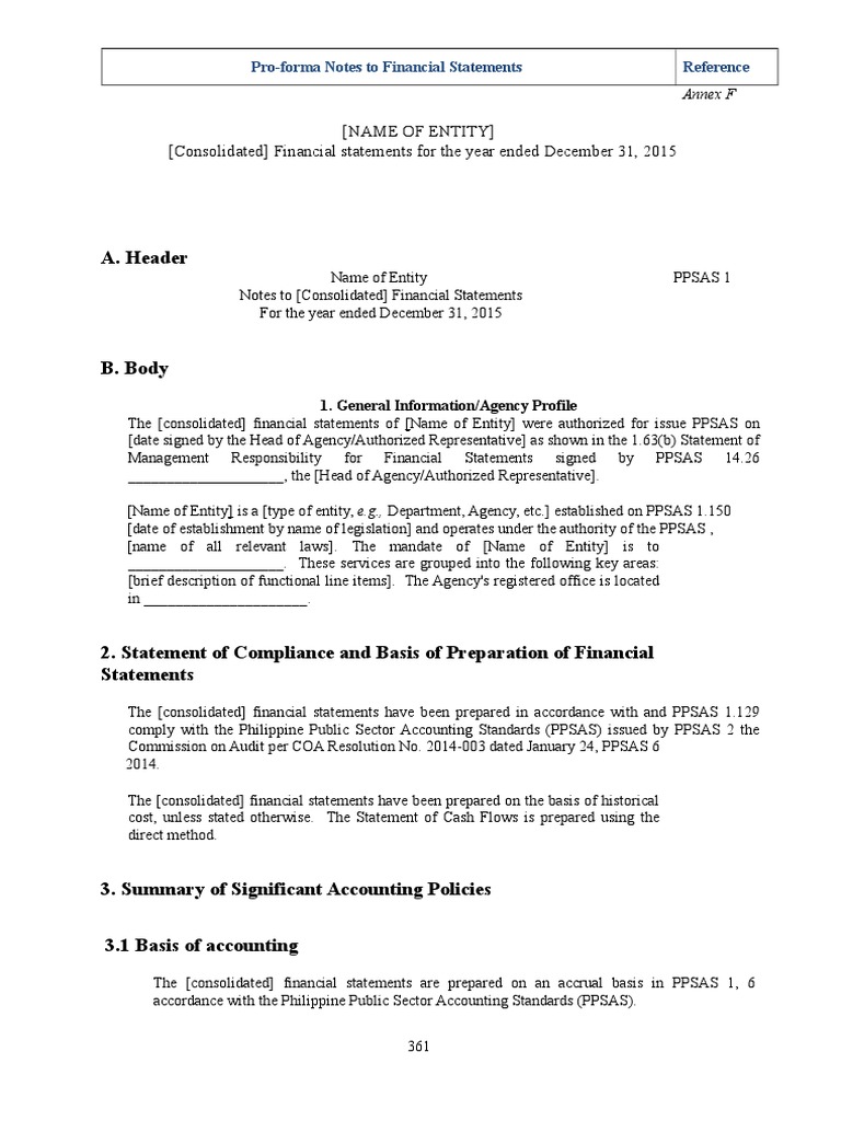 Pro-forma Notes to Consolidated FS | PDF | Intangible Asset | Fair Value