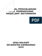 Proposal Pembangunan Masjid