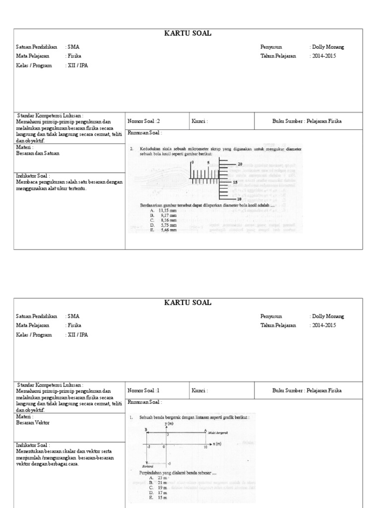 KARTU SOAL UAS Fisika SMA 2015.docx