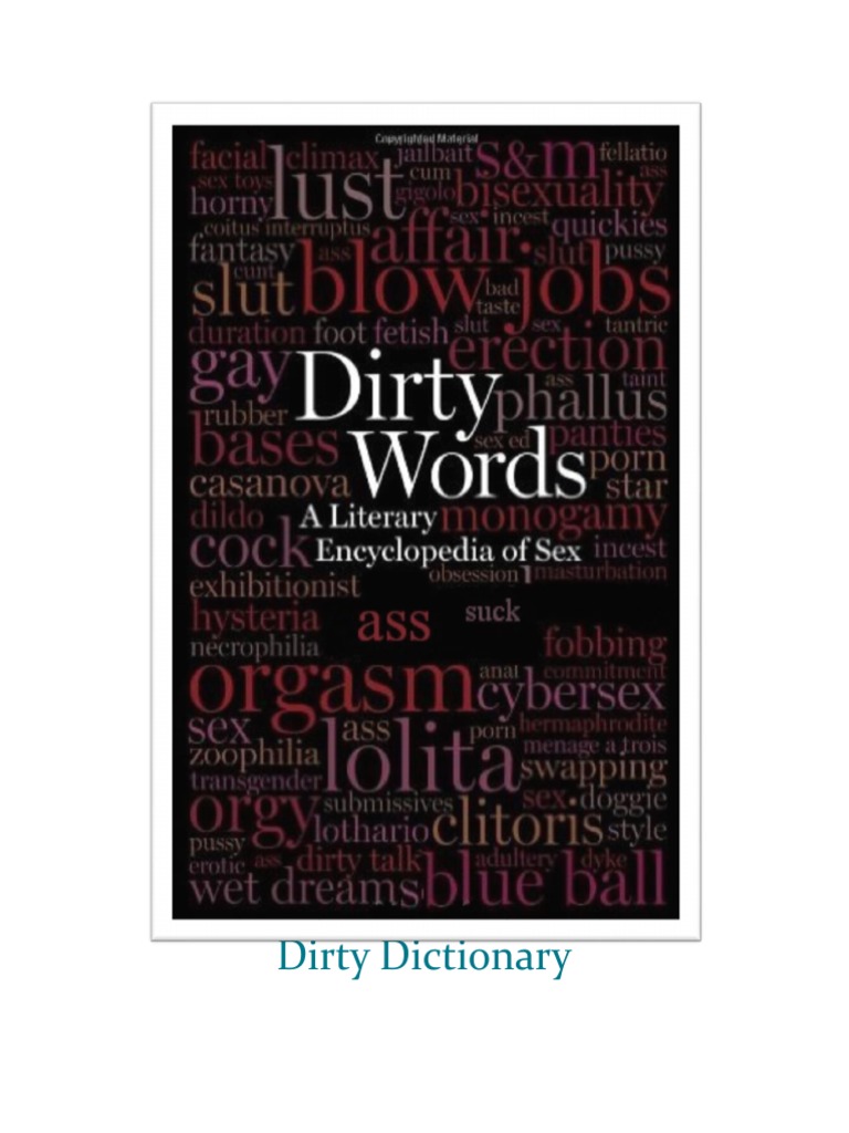 Dirty Dictionary PDF Human Sexual Activity Sexual Fetishism picture