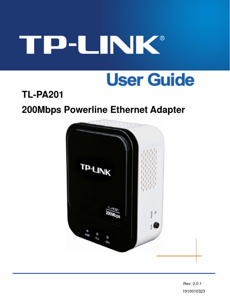 TLPA201 200Mbps Powerline Adapter PDF Network Interface
