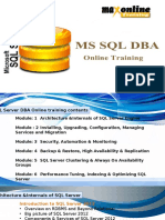 Microsoft SQL Server Online Training at Maxonlinetraining