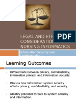 Legal and Ethical Considerations in Nursing Informatics