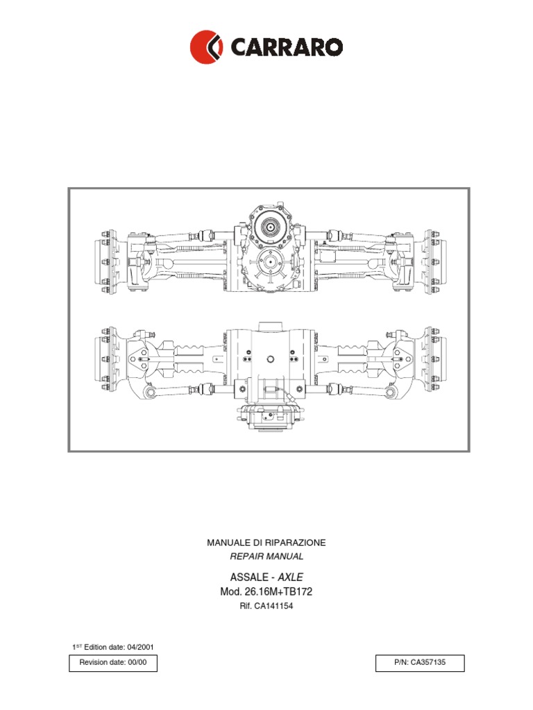 CARRARO Axle Repair Ca371659 | PDF