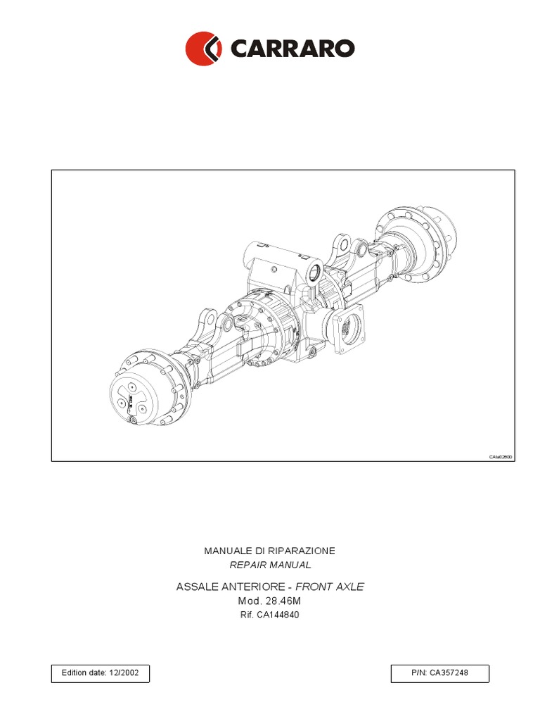 CARRARO Axle Repair Ca144840