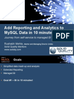 Add Reporting and Analytics to MySQL in 10 minutes