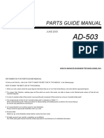 Parts Guide Manual - Ad-503