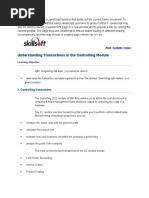 Understanding Transactions in The Controlling Module