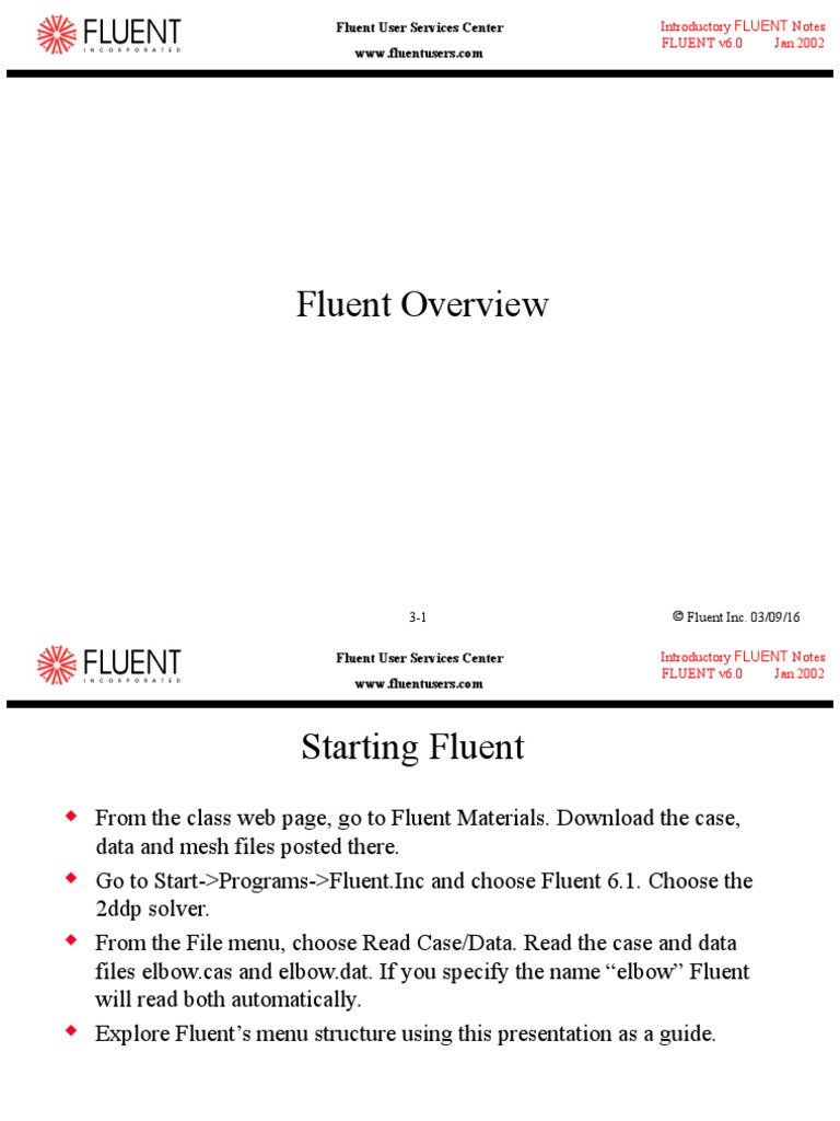Fluent Overview | PDF