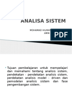 Analisa Sistem