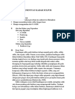 ANALISIS KADAR SULFUR