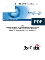 Ts - 136304v120200p - User Equipment (UE) Procedures in Idle Mode - 2014