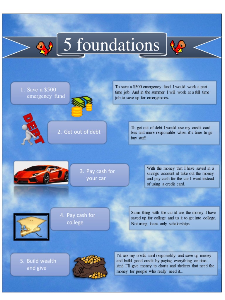 5 Foundations 1. Save A 500 Emergency Fund PDF