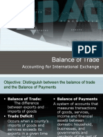 Balance of Trade: Accounting For International Exchange