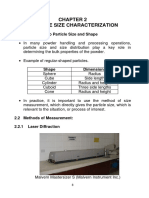 CHE572 Chapter 2 Particle Size Characterization PDF