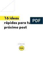 16 Ideas Rapidas Proximo Post
