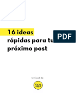 16 Ideas rápidas para generar contenido