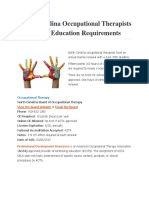 North Carolina Occupational Therapists Continuing Education Requirements