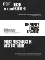 Over-Policed, Yet Underserved