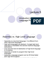 Lecture - 5 Introduction To Assembly Language ProgrammingLec5