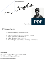 Artist Project - Maya Angelou