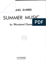 Barber Summer Music Wind Quintet