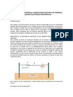 Resistencia y resistividad de terrenos mediante electrodos hemisféricos