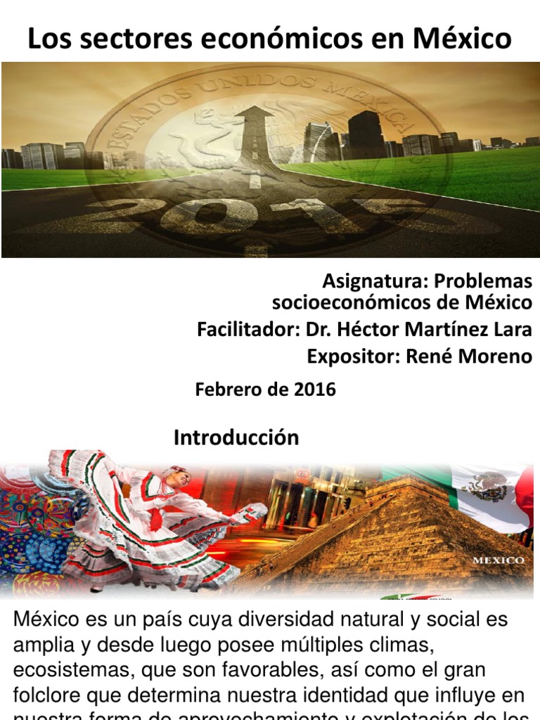 Los Sectores Económicos en MéxicoRené Moreno Sector