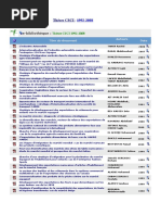 Liste Des Mémoires CSCI 1992-2008