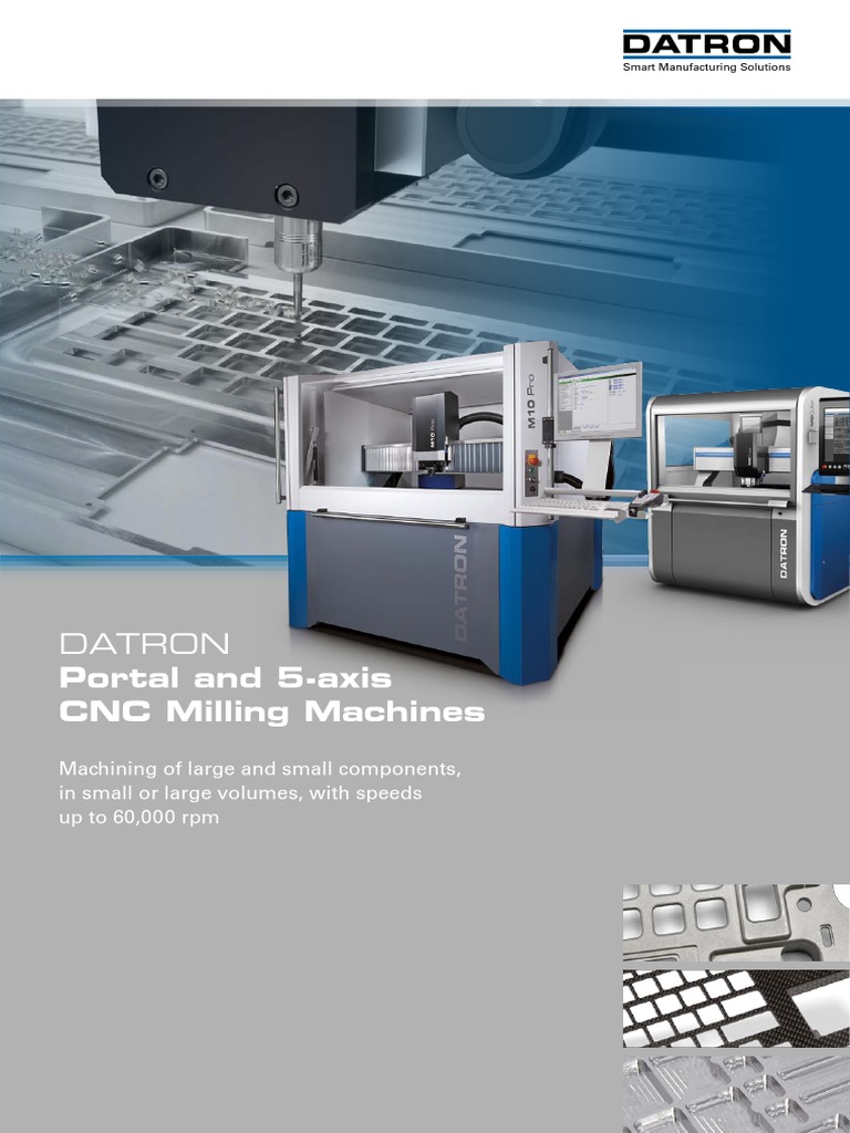 DATRON CNC Machine Catalogue Prosp En Machining Numerical Control