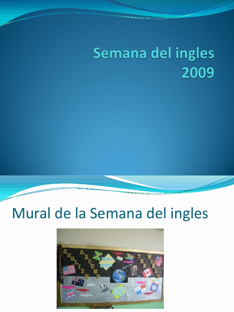 Semana Del Ingles | PDF