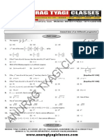  Progressions Part i (e) Assignment/sample paper by anurag tyagi classes