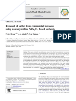 Removal of Sulfur From Commercial Kerosene Using Nanocrystalline Nife O Based Sorbents