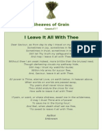  I Leave It All With Thee - Sheaves of Grain - 22