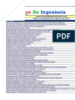 MI Relación de Libros de Ingeniería