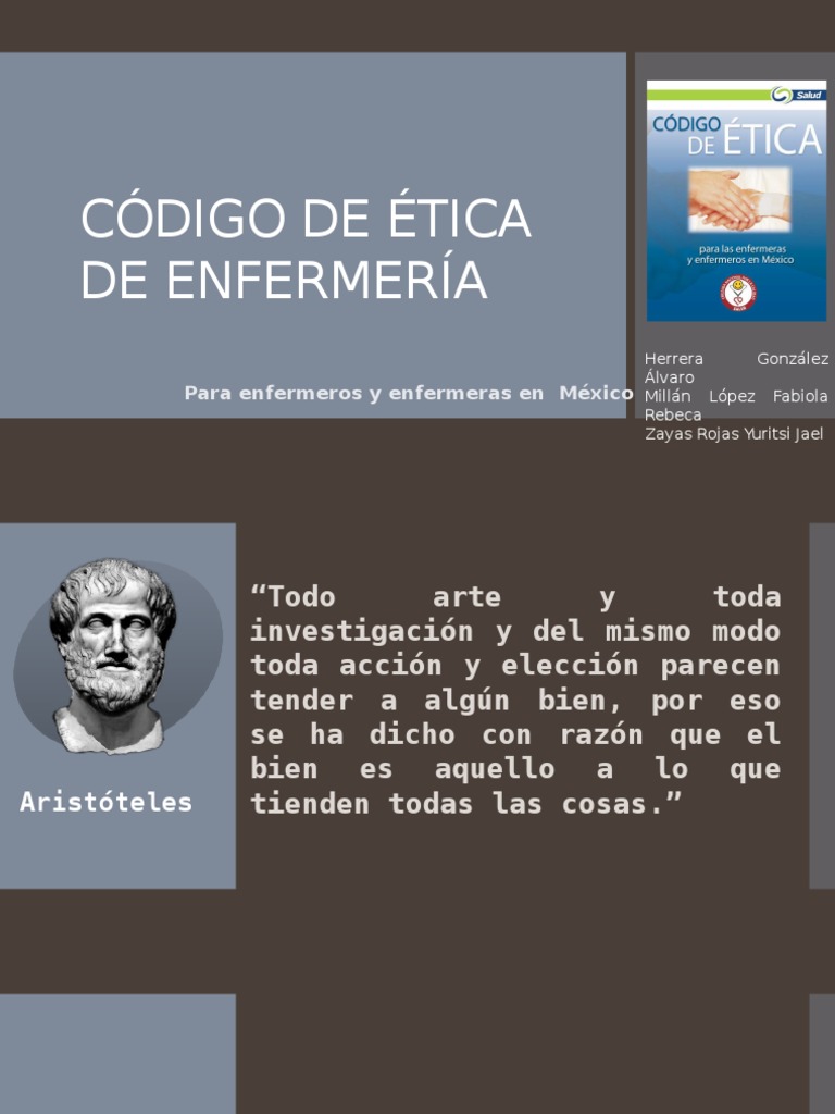 Codigo de Etica de los enfermeros y las nfermeras en