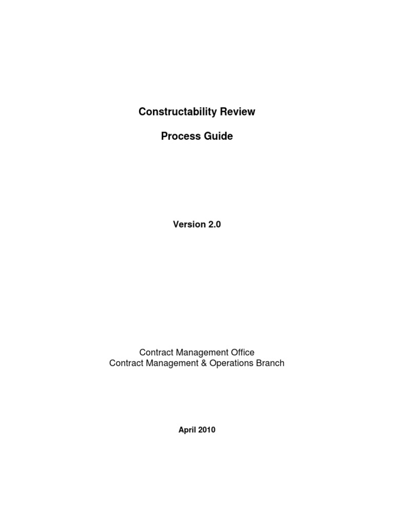 Constructability Review Process Guide | PDF | Specification (Technical ...