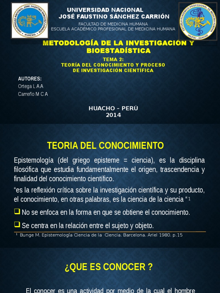 Teoria del conocimiento slideshare_teorias