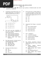 UGC NET Computer Science & Applications Paper 2 Dec. 2012