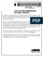 Sbs Modified Bitumen Membranes Polymer Content: Commercial/Industrial Information Bulletin
