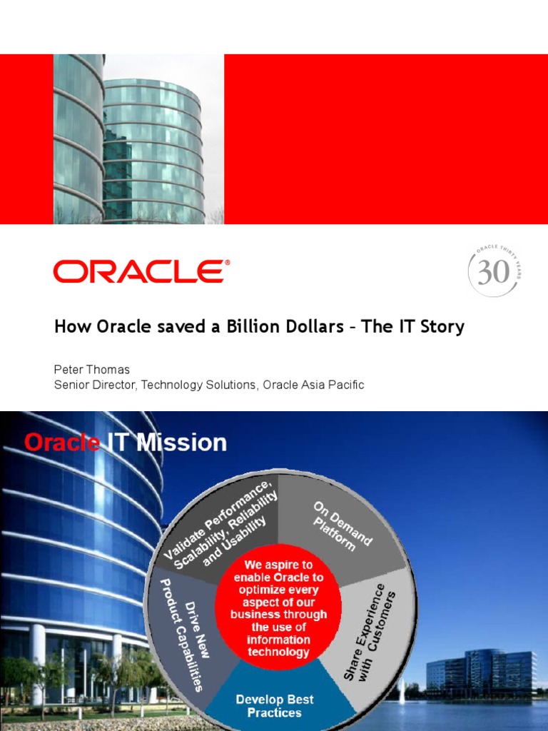 Oracle's Billion-Dollar IT Transformation | PDF | Grid Computing | Data ...