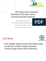 229051058 Inovasi PERSI Dalam Mutu Pelayanan Kesehatan Di RS Dalam Skema Jaminan Kesehatan Nasional IHQN 2013