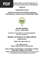 A Comparative Study of Seed Treatment of Indian Mustard