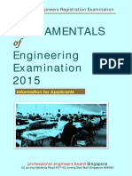 FEE2015 Fundamentals of Engineering Examination