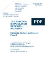 The National Shipbuilding Research Program: Standards Database Maintenance Phase II