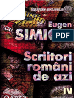 Simion Eugen - Scriitori Romani de Azi Vol4 (Cartea)