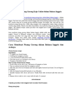 Download Cara Membuat Pisang Goreng Keju Coklat Dalam Bahasa Inggris Dan Artinya by Ida Bagus Victor Yosua SN303637886 doc pdf