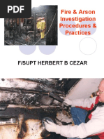 Fire & Arson Investigation Procedure & Practices (New)