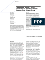 Longitudinal Ambient Sensor Monitoring For Functional Health Assessments: A Case Study