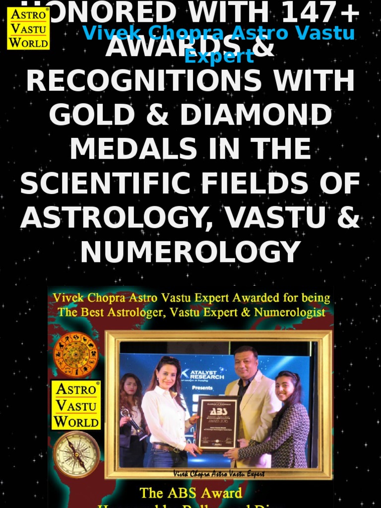 Vivek Chopra: Award-Winning Astro Vastu Expert | PDF | Science ...